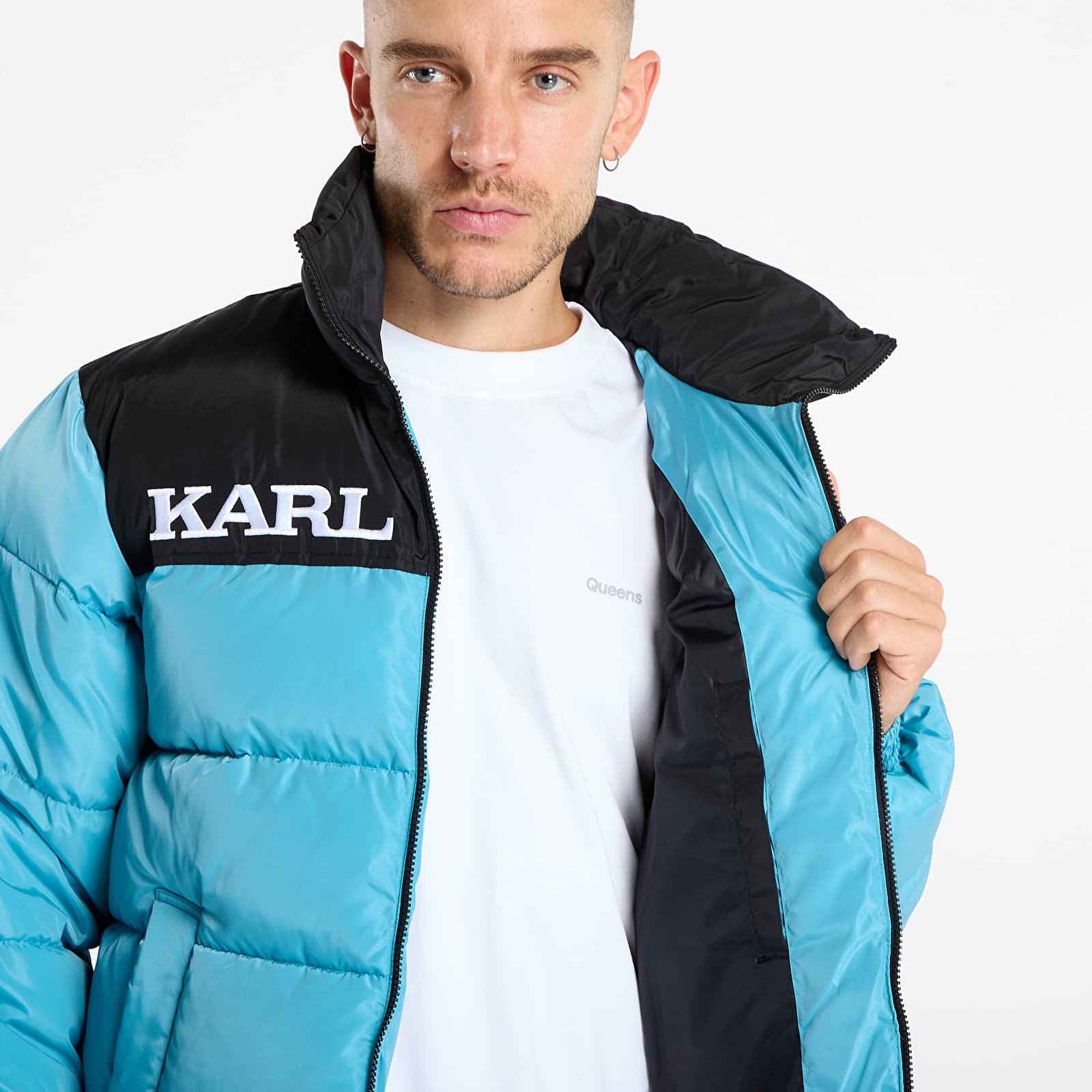 Jakas Karl Kani Retro Essential Puffer Jacket Blue