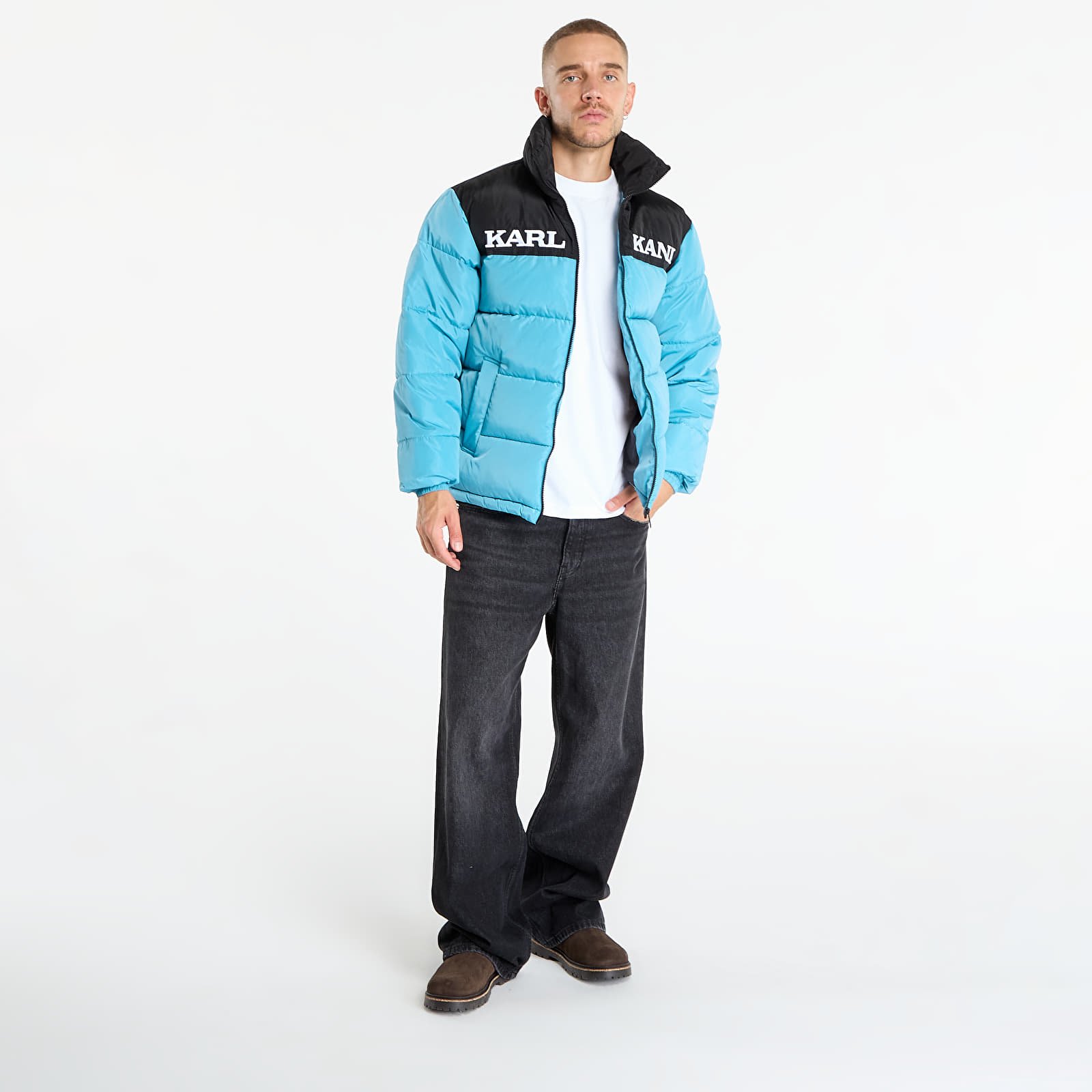 Jakas Karl Kani Retro Essential Puffer Jacket Blue