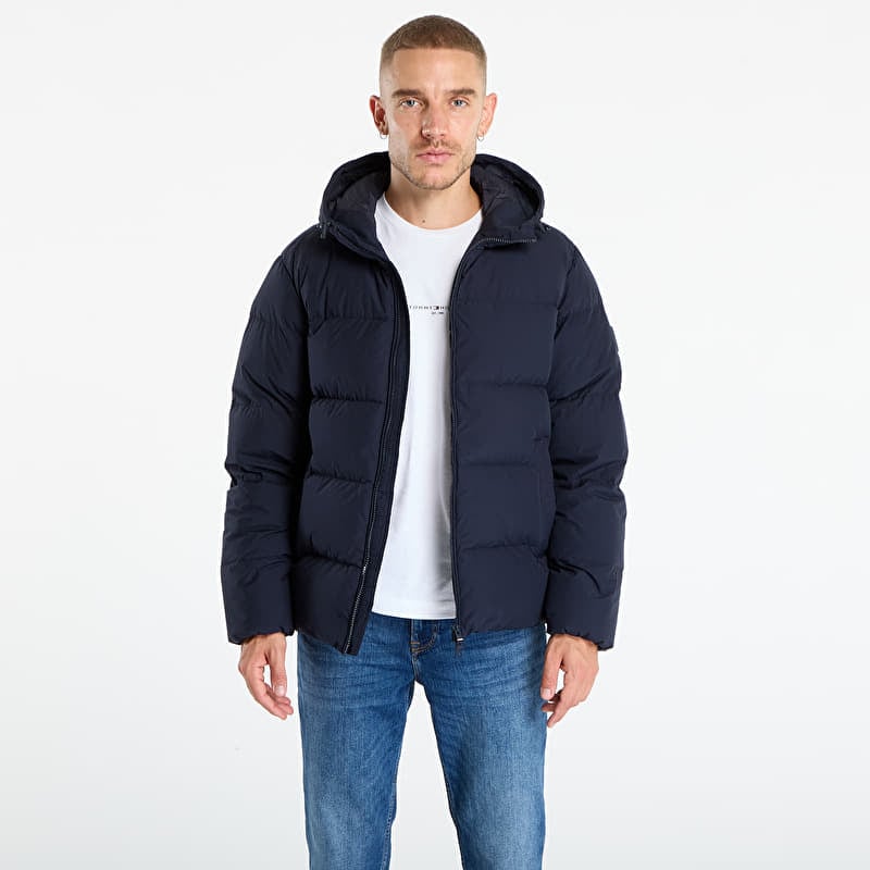 Jacket Tommy Hilfiger Water Repellent Down Hooded Puffer Jacket Navy