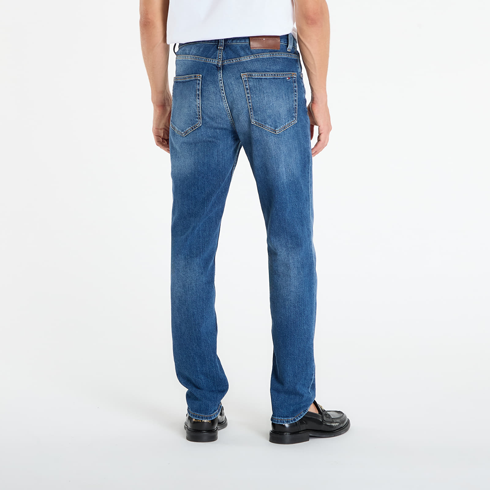 Džinsi Tommy Hilfiger Denton Faded Straight Jeans James Blue