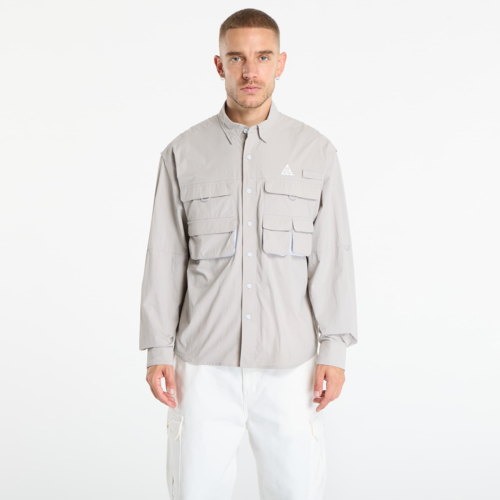 Camasa Nike ACG Orb Weaver Dri-FIT ADV UV Long Sleeve Shirt College Grey/ Football Grey/ Summit White S