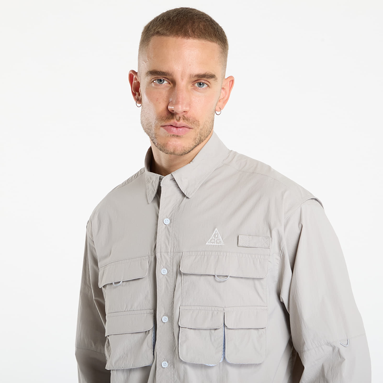 Cămașă bărbătească Nike ACG "Orb Weaver" Dri-FIT ADV UV Long Sleeve Shirt College Grey/ Football Grey/ Summit White