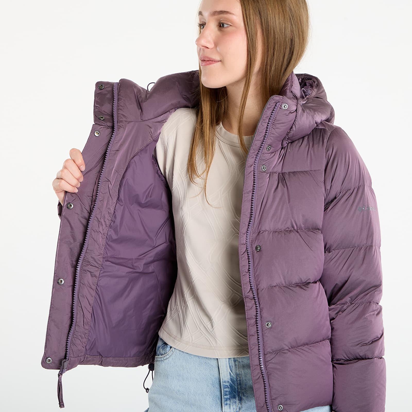 Sieviešu jakas Columbia Amaze Puff™ Hooded Jacket Fig High Shine