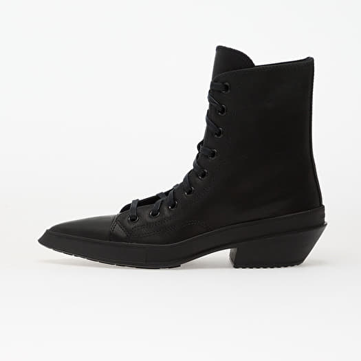 Converse Chuck 70 De Luxe Pointed Leather Hi Black/ Black/ Black