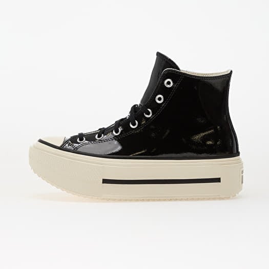 Converse Chuck Taylor All Star Lift Double Stack Platform Patent Leather Hi Black/ Egret/ Black