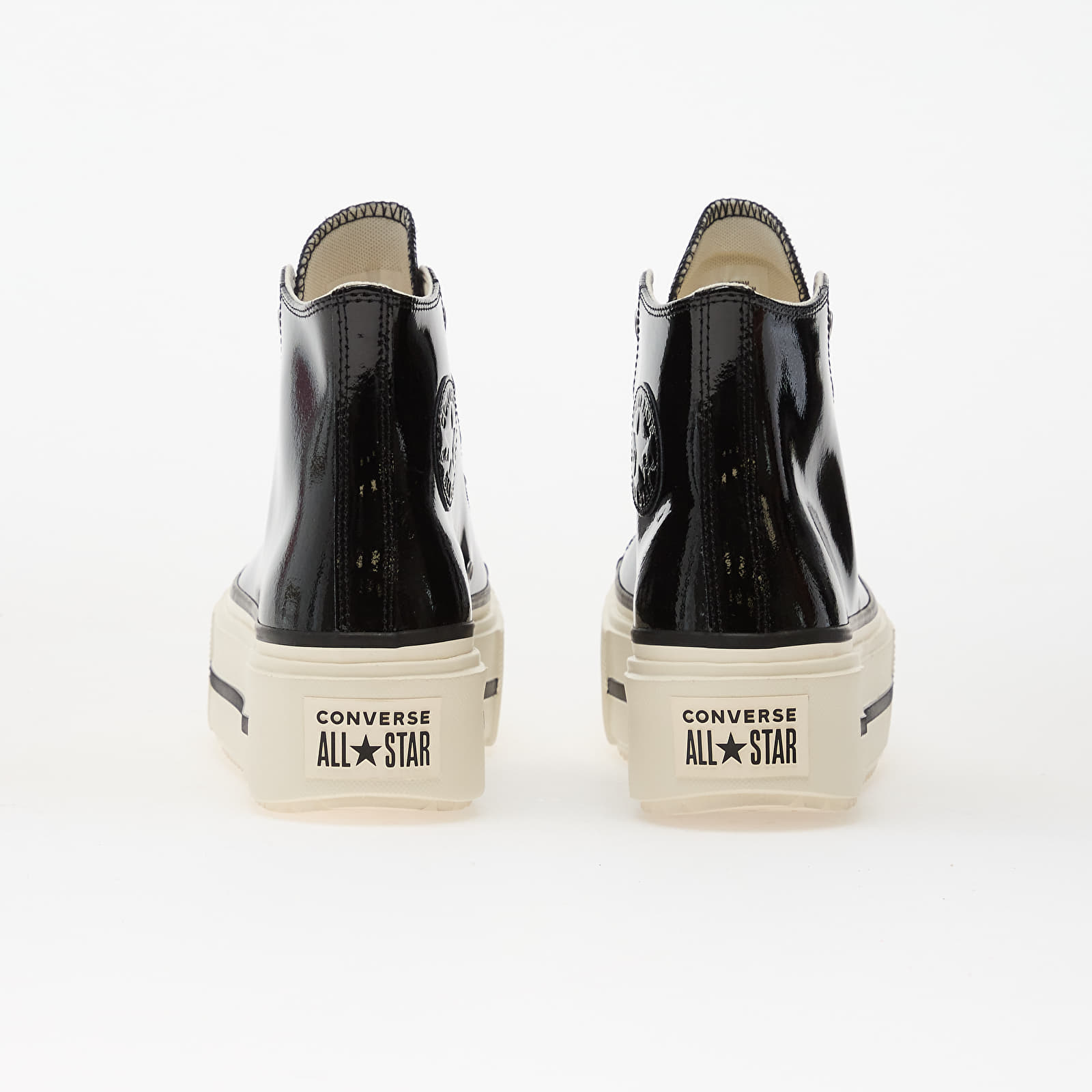 Ténis e sapatos para homem Converse Chuck Taylor All Star Lift Double Stack Platform Patent Leather Hi Black/ Egret/ Black