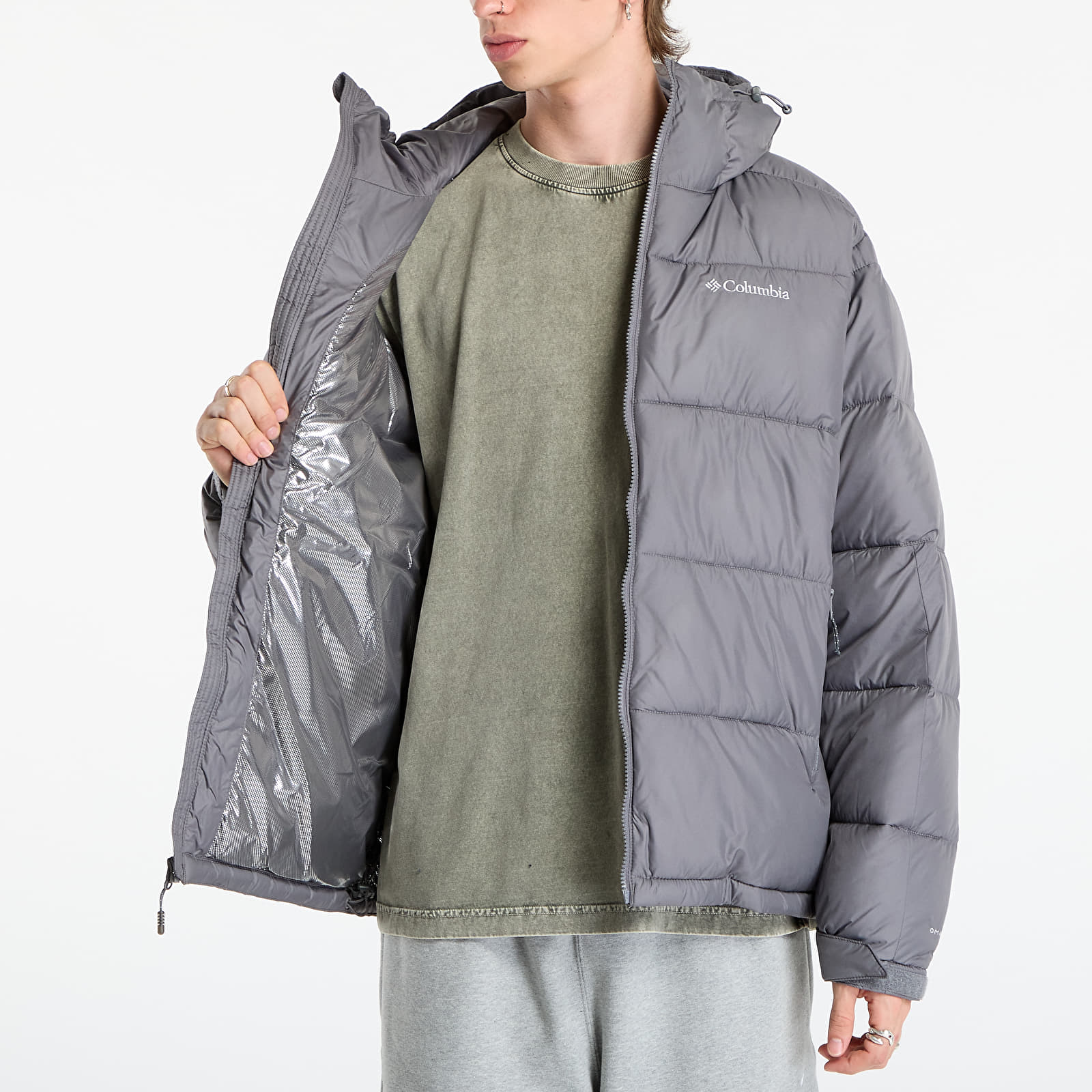 Vīriešu pūra jakas Columbia Pike Lake™ II Hooded Jacket City Grey