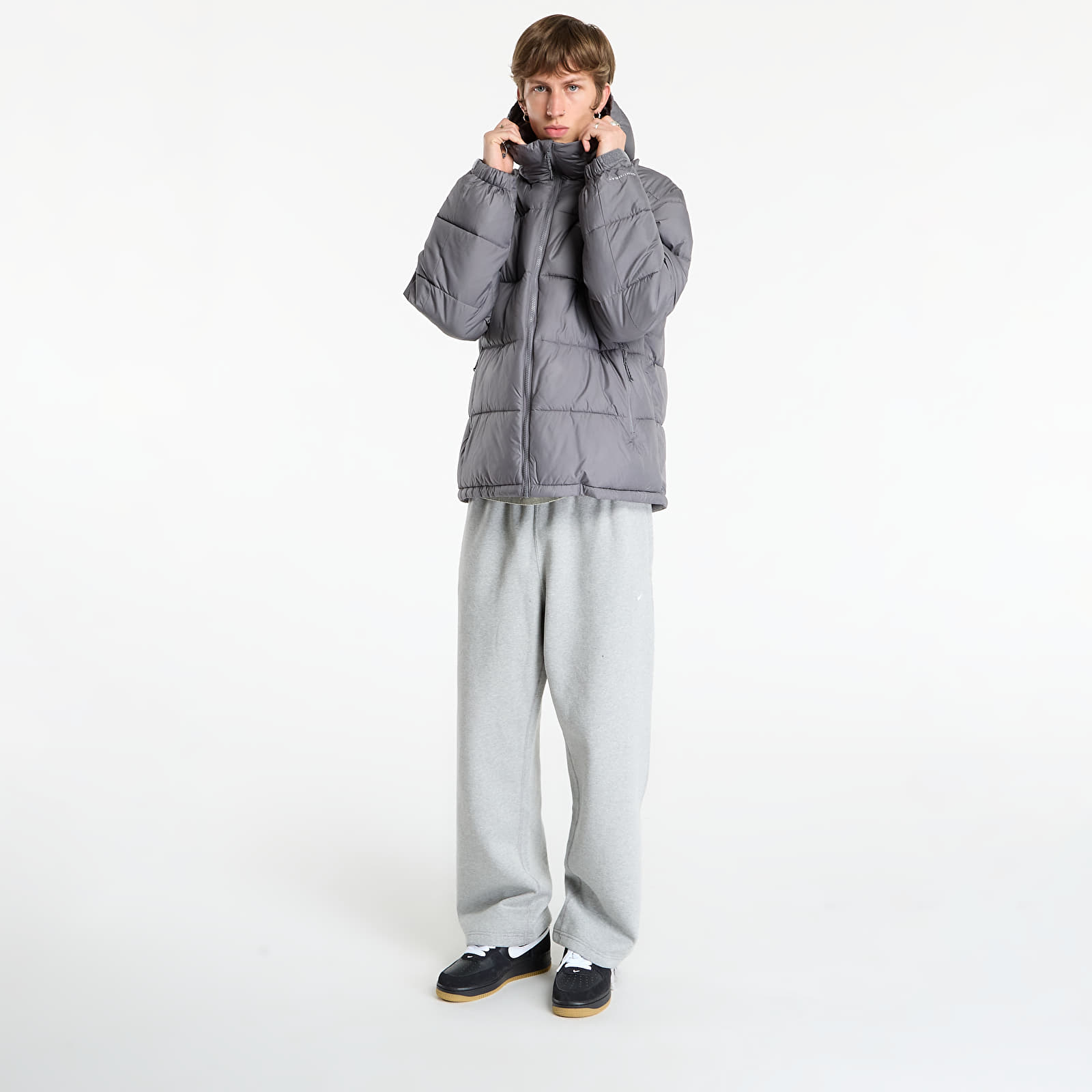 Vīriešu pūra jakas Columbia Pike Lake™ II Hooded Jacket City Grey