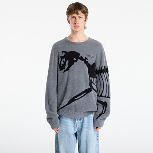 Džemperis RIPNDIP Fossil Mohair Knit Sweater Charcoal