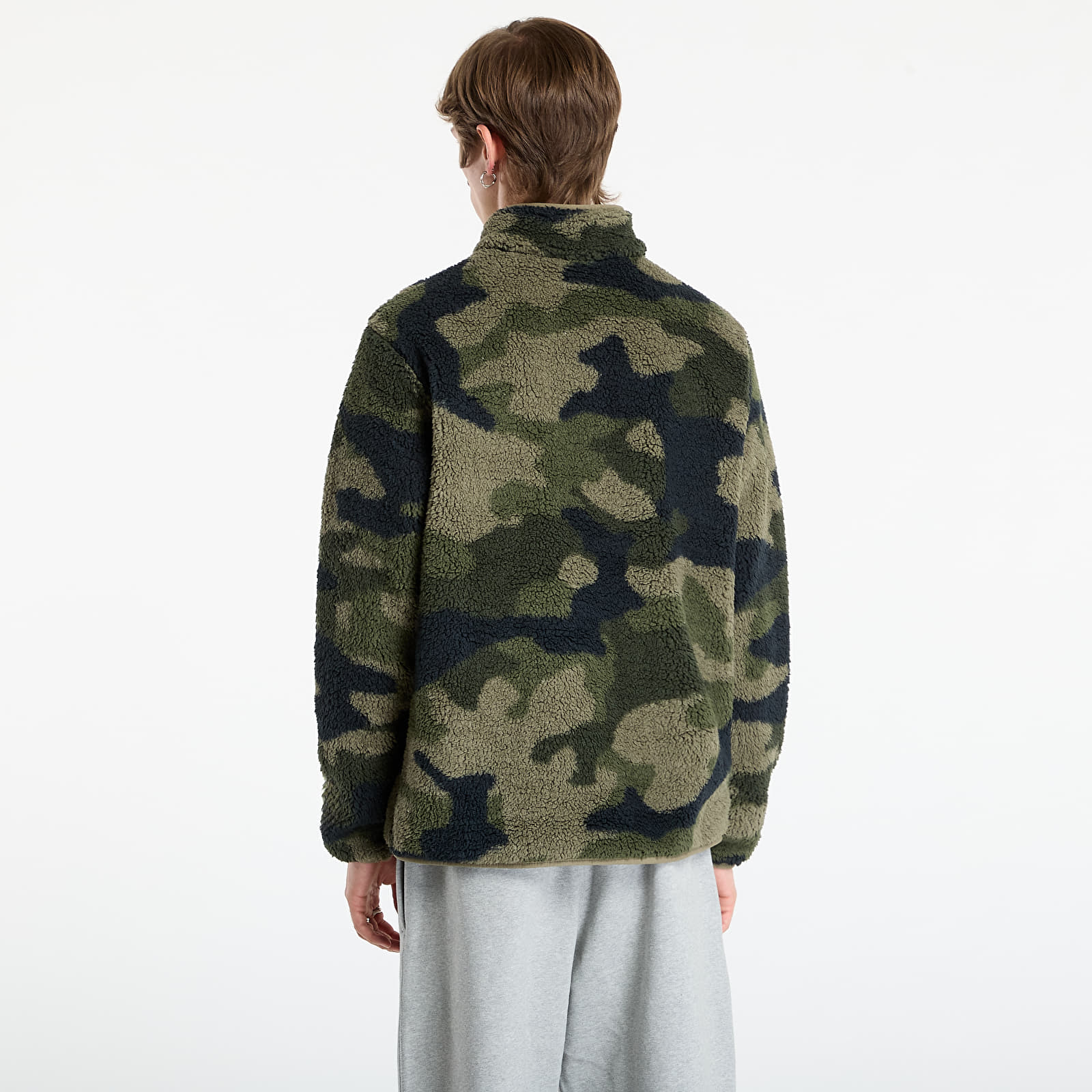Vīriešu džemperi Columbia Rugged Ridge™ High Pile Half Zip Stone Green Mod Camo