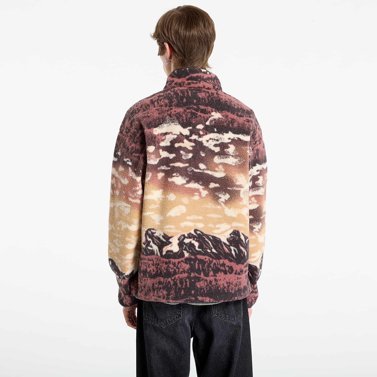 Vīriešu džemperi Columbia Helvetia™ II Printed Half Snap Fleece Camel Brown Sisters