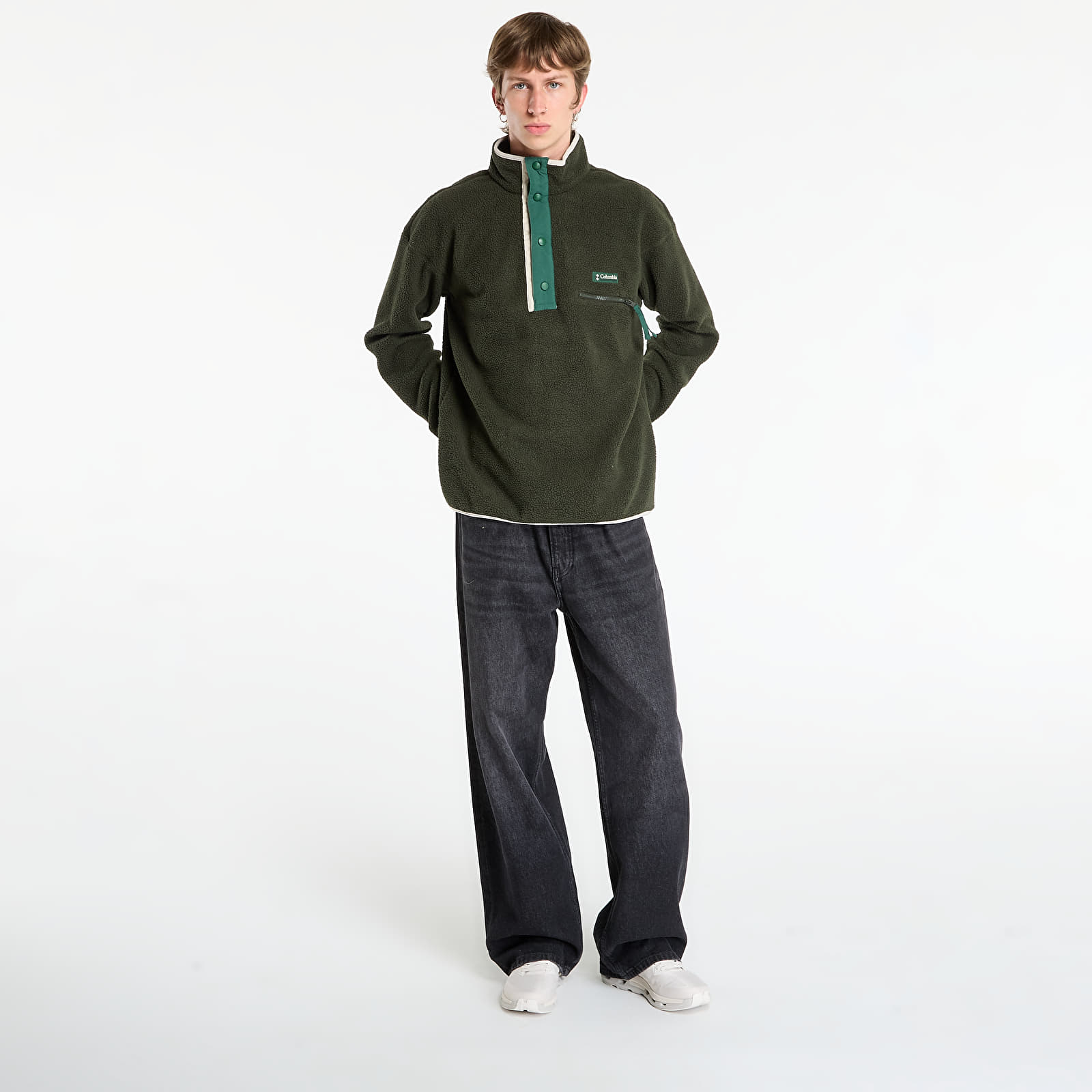 Vīriešu džemperi Columbia Helvetia™ II Half Snap Fleece Greenscape
