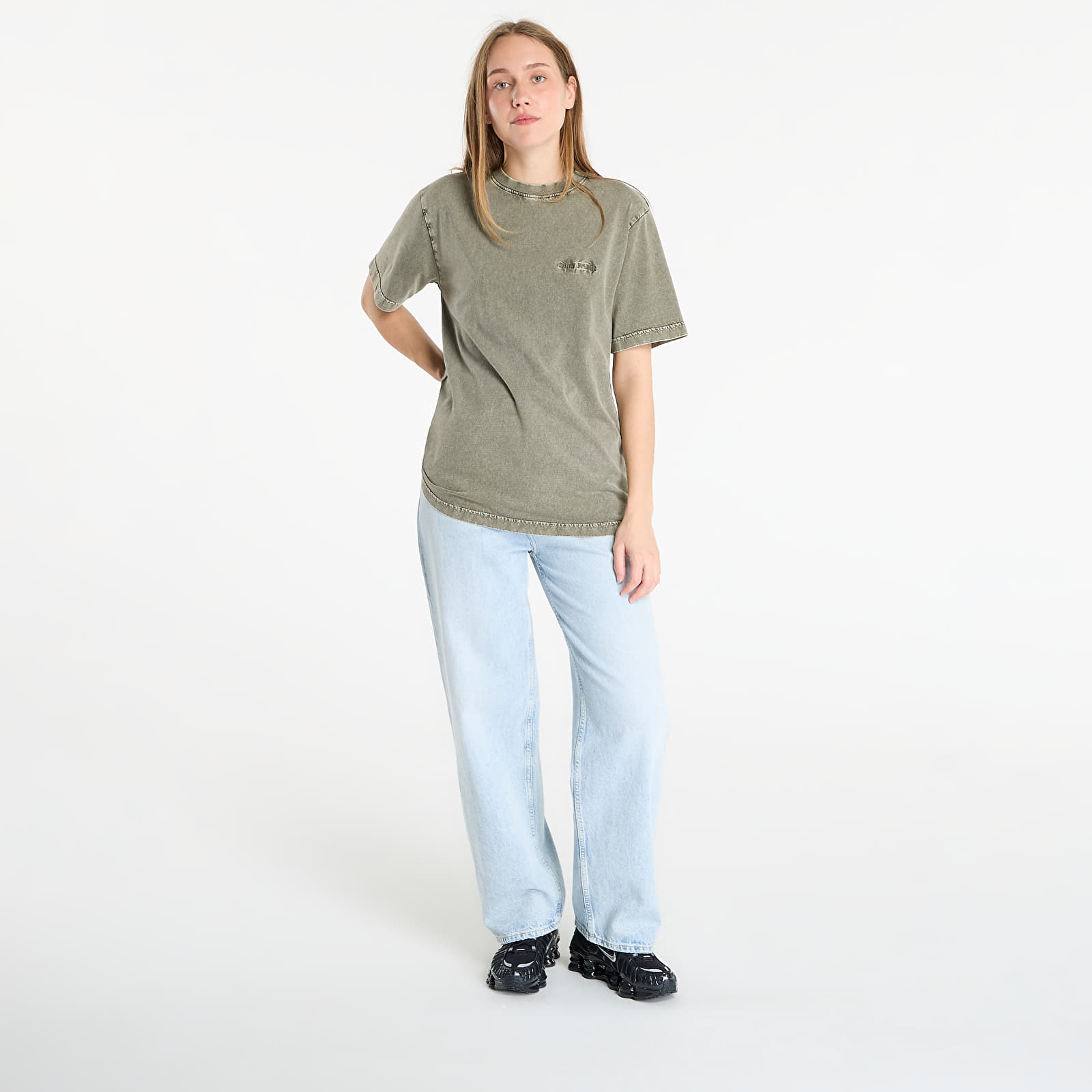 Vīriešu T-krekli Daily Paper Dias Washed T-Shirt UNISEX Rosin Green