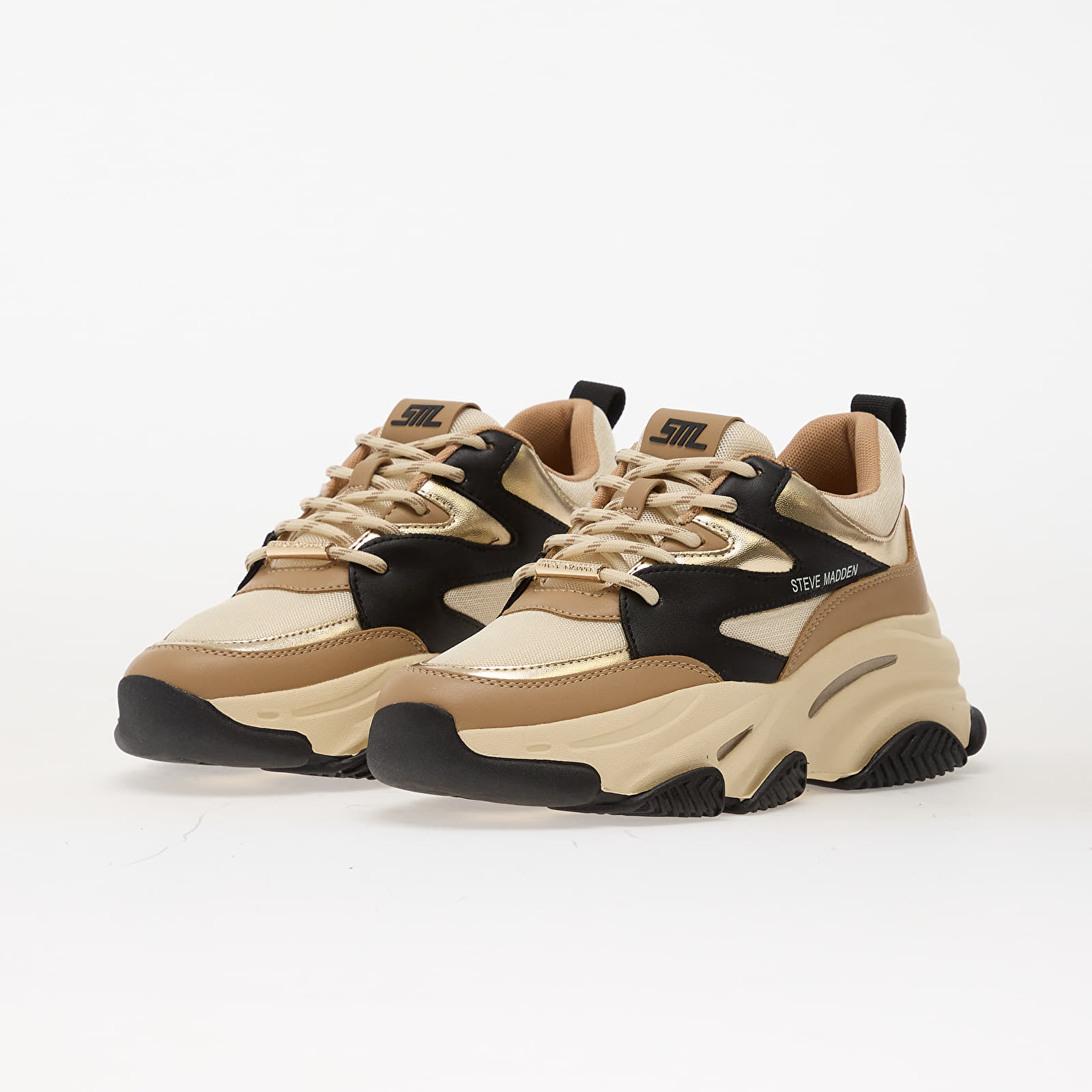 Sieviešu kedas un apavi Steve Madden Progressive Khaki/ Black