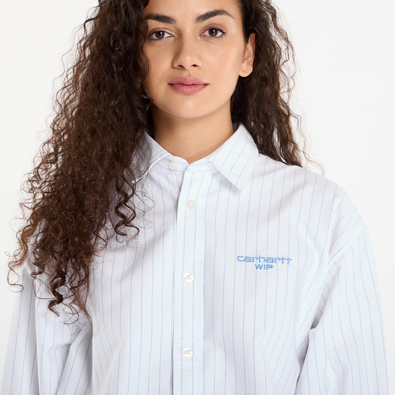 Sieviešu krekli Carhartt WIP W' L/S Cassel Shirt Cassel Stripe/ White/ Bleach