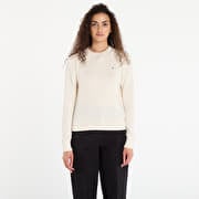 Tommy Hilfiger Co Cable Fine Gg C-Nk Ls Sweater Heather Ivory Petal