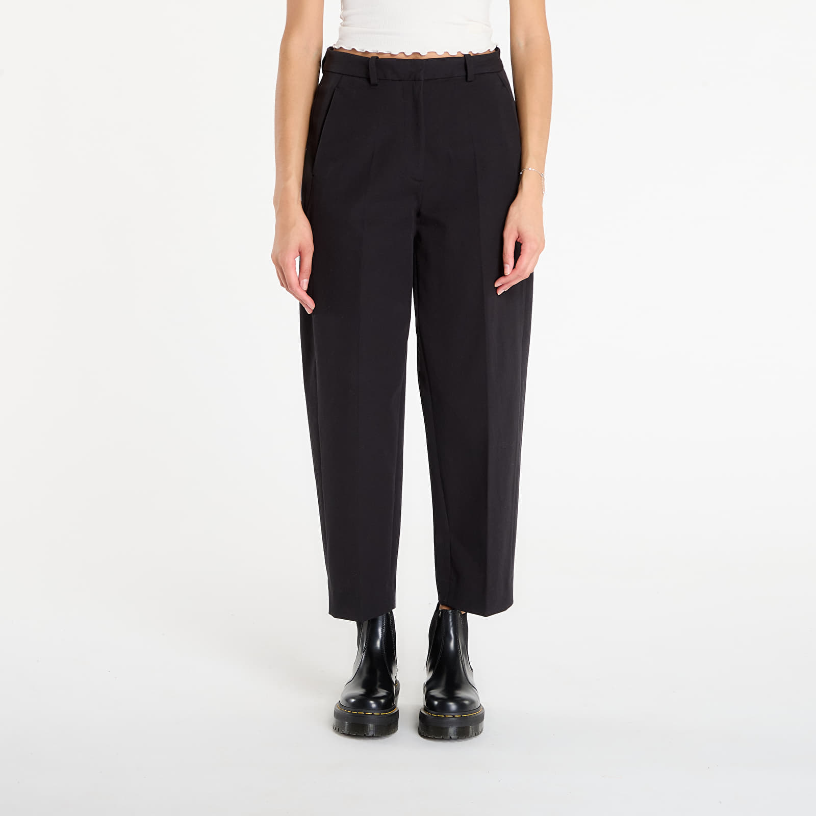 Pants Tommy Hilfiger Barrel Leg Gabardine Trousers Black W38