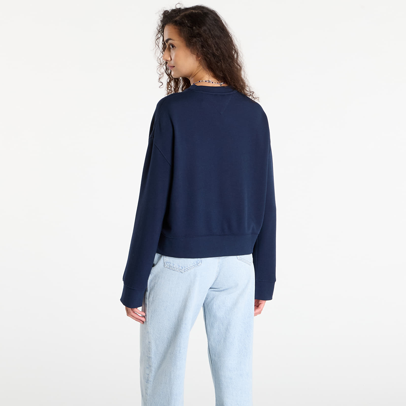 Mikinas ar kapuci un sporta krekli Tommy Hilfiger Script Pique Sweatshirt Blue