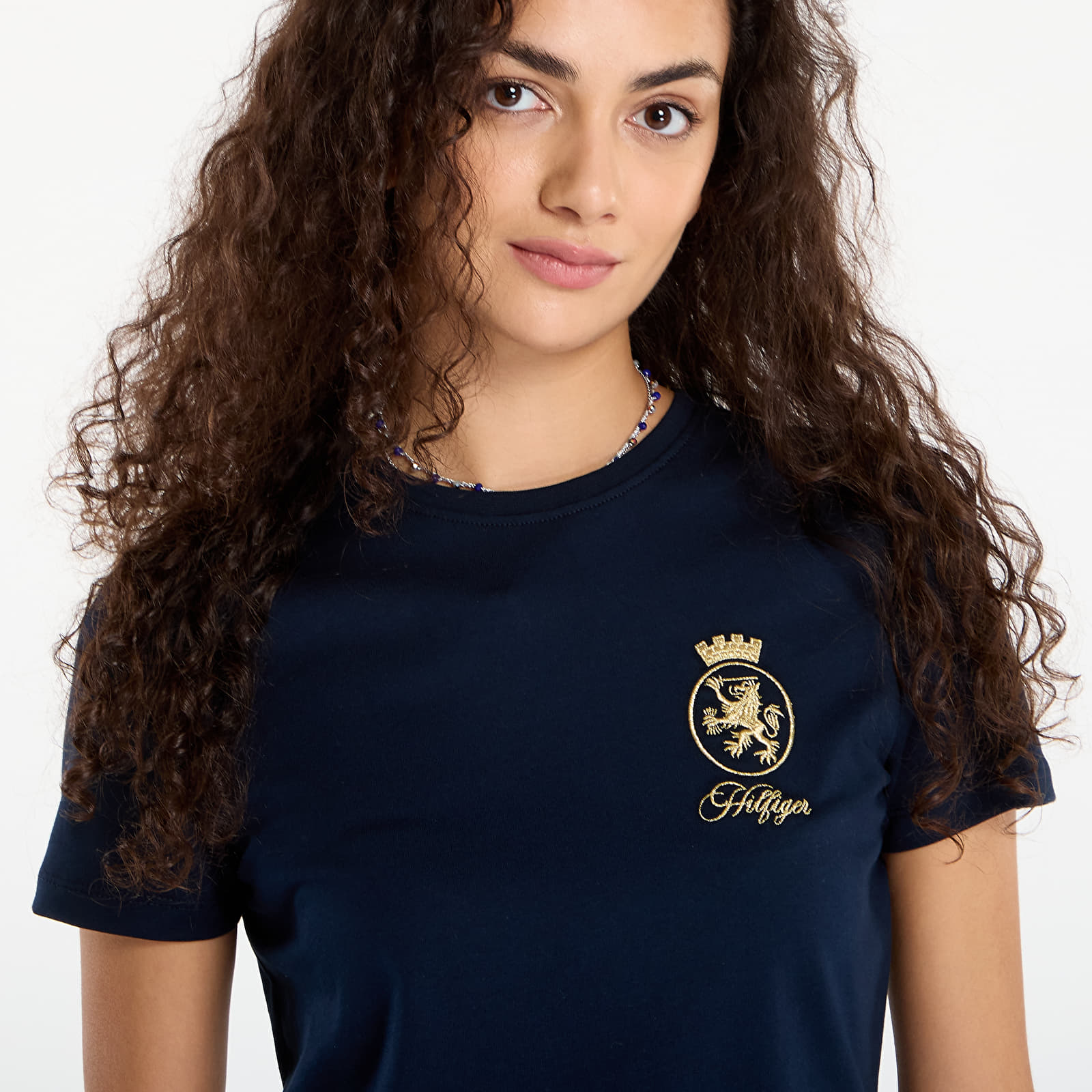 T-shirts Tommy Hilfiger TH Crest Embroidery Crew Neck T-Shirt Blue