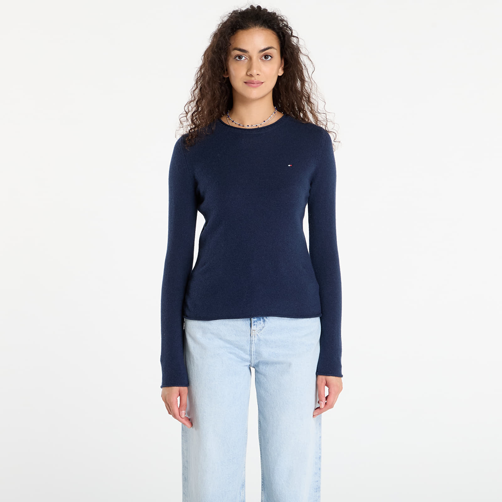 Sweater Tommy Hilfiger Soft Wool C-Nk Ls Sweater Blue M