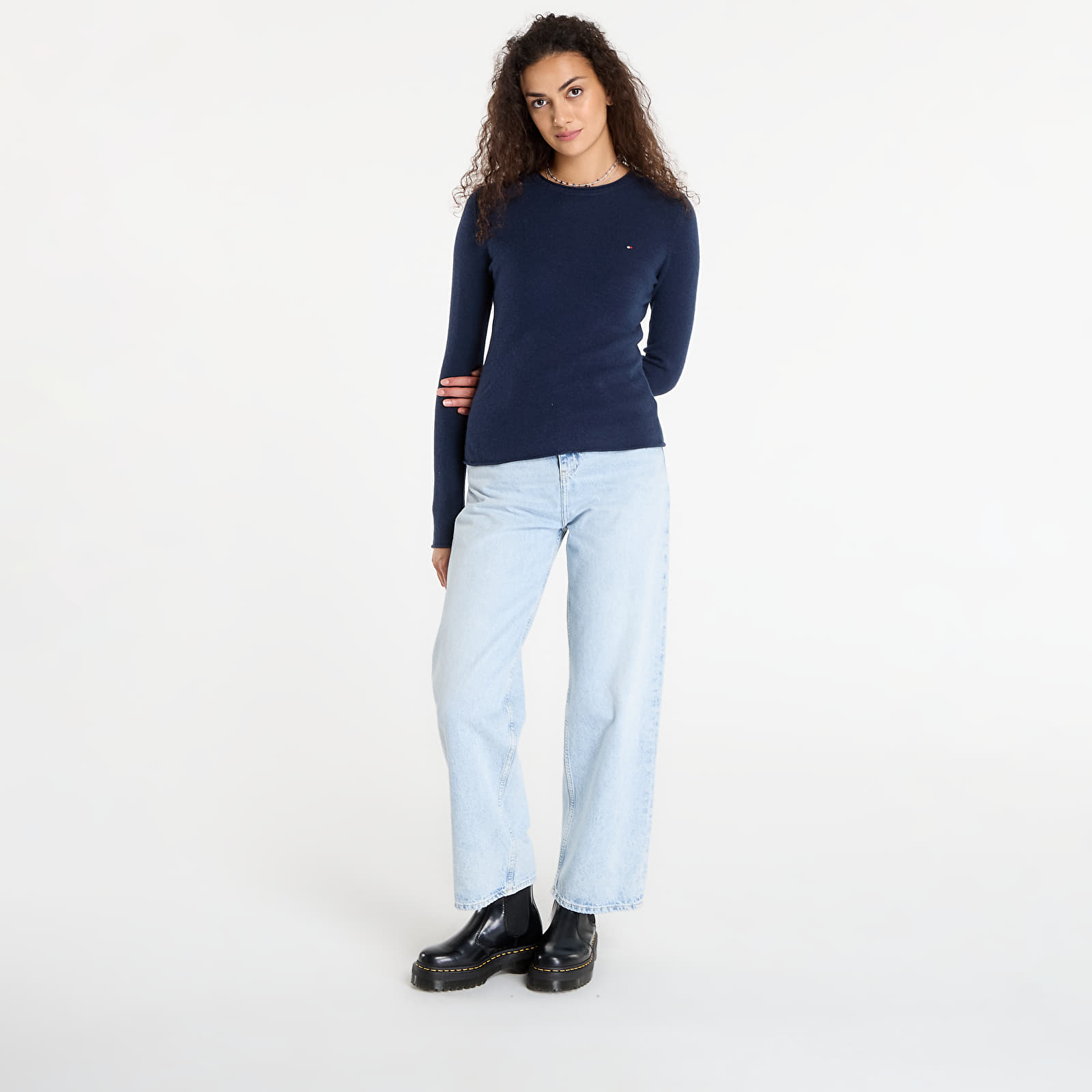 Džemperi Tommy Hilfiger Soft Wool C-Nk Ls Sweater Blue