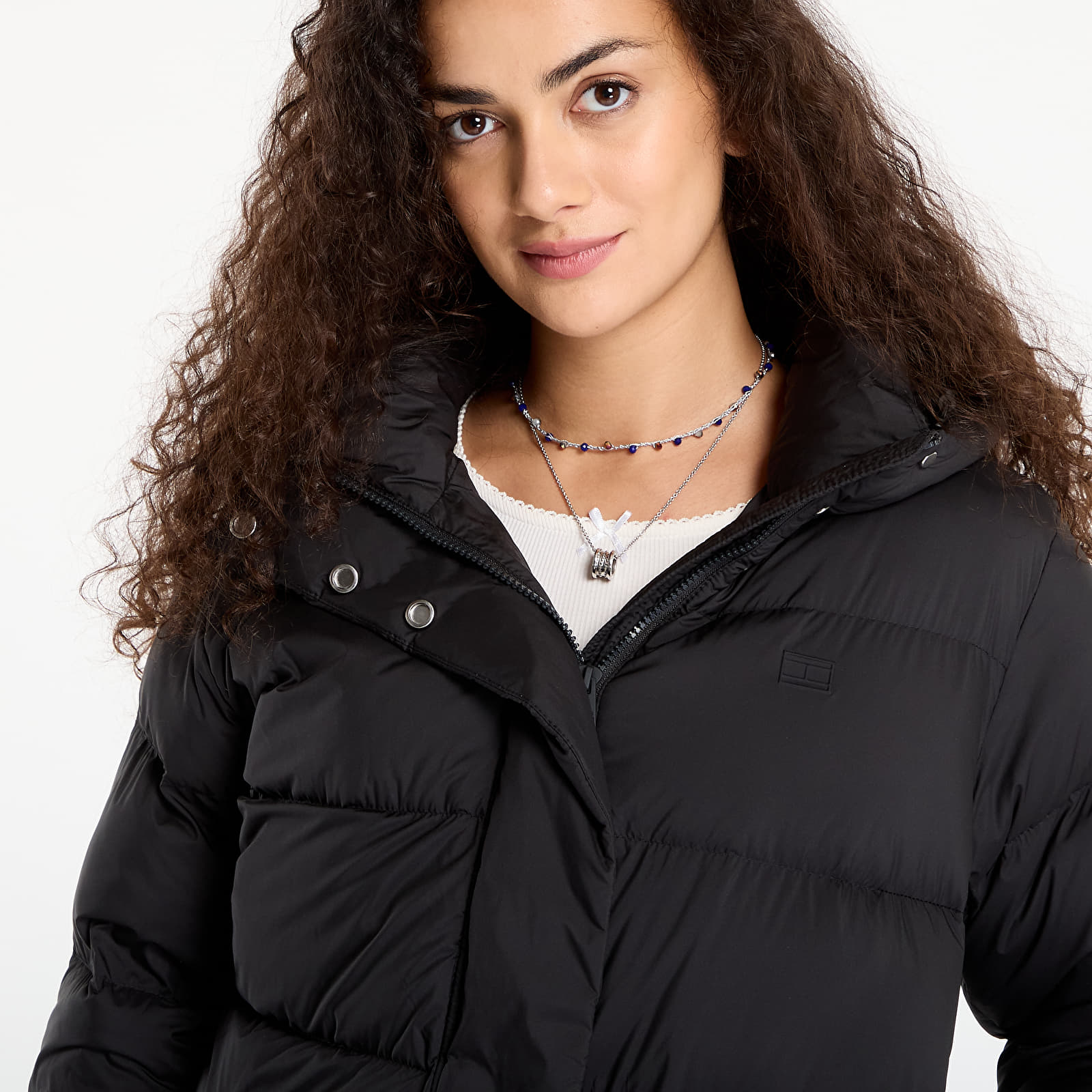 Jakas Tommy Hilfiger Down Hooded Puffer Jacket Black