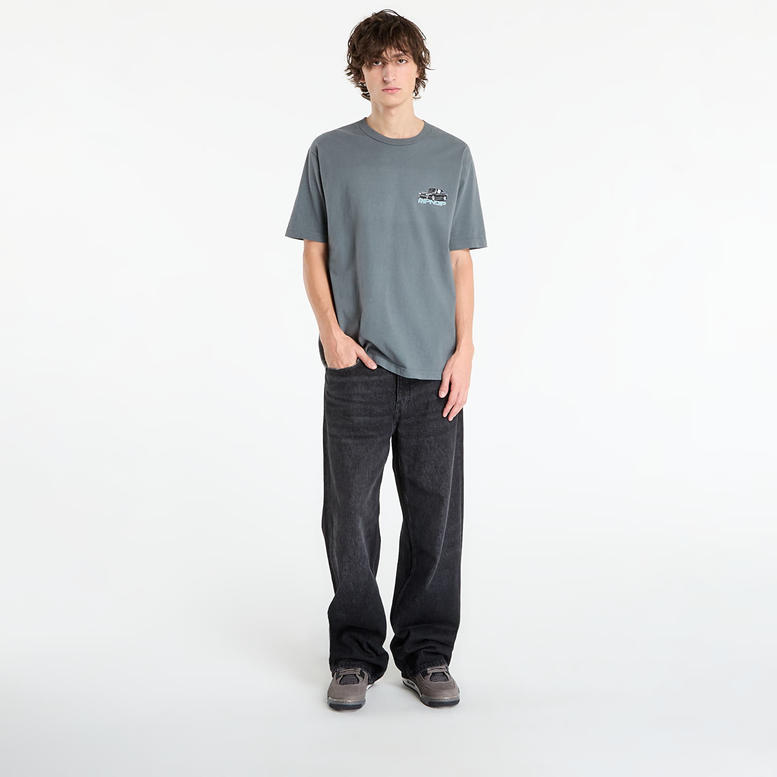 T-shirts homme RIPNDIP Vroom Vroom Tee Charcoal