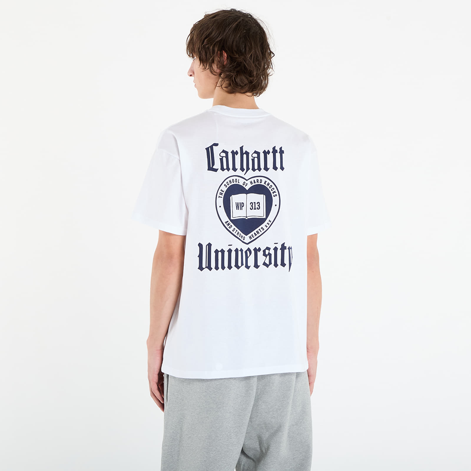 Camisetas de hombre Carhartt WIP S/S Schooling T-Shirt UNISEX White