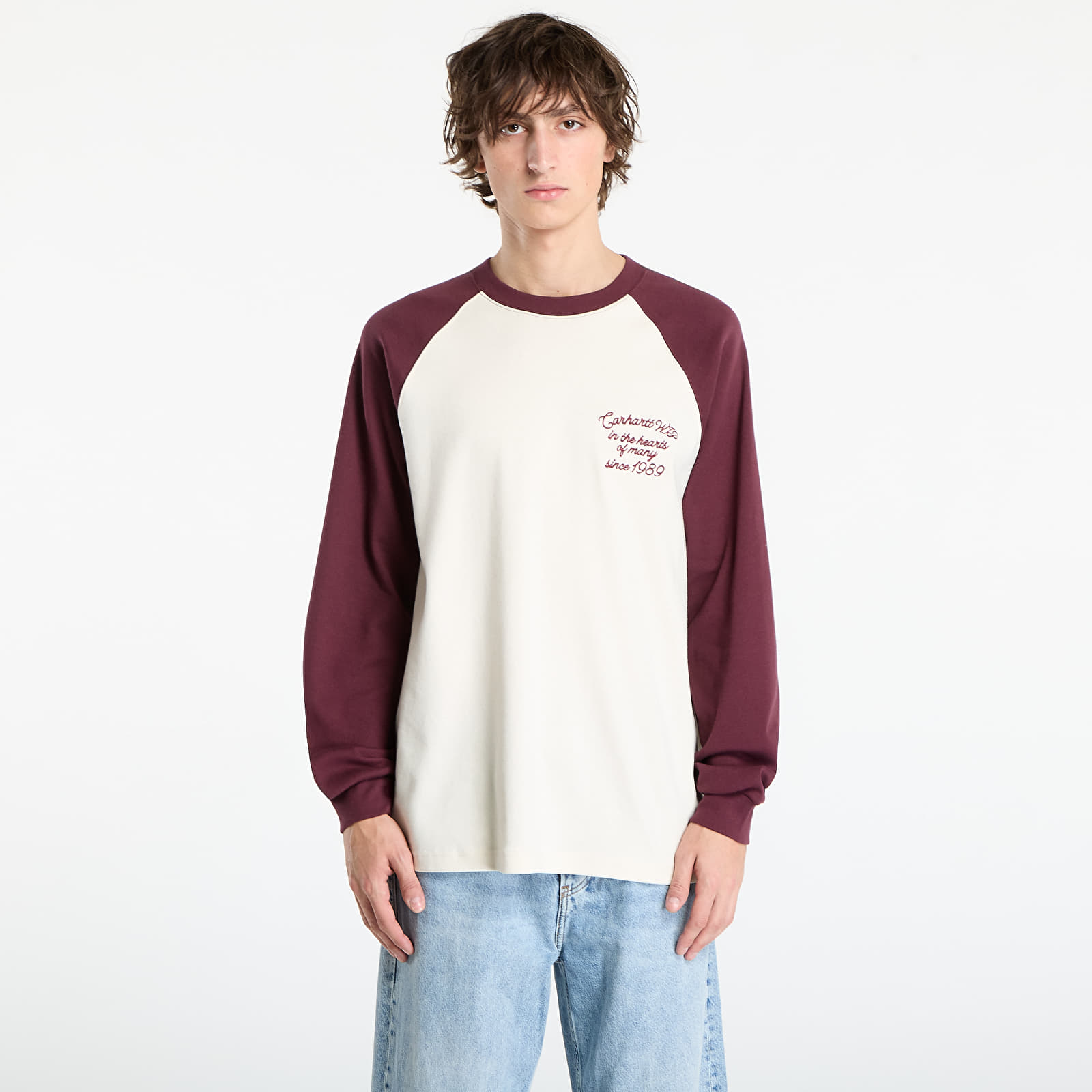Camisetas de hombre Carhartt WIP L/S Alston T-Shirt UNISEX Wax/ Rondo