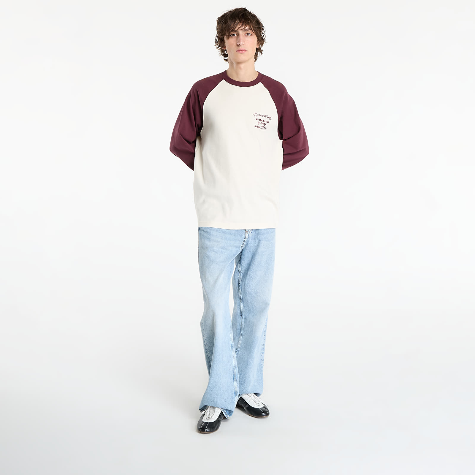 Camisetas de hombre Carhartt WIP L/S Alston T-Shirt UNISEX Wax/ Rondo