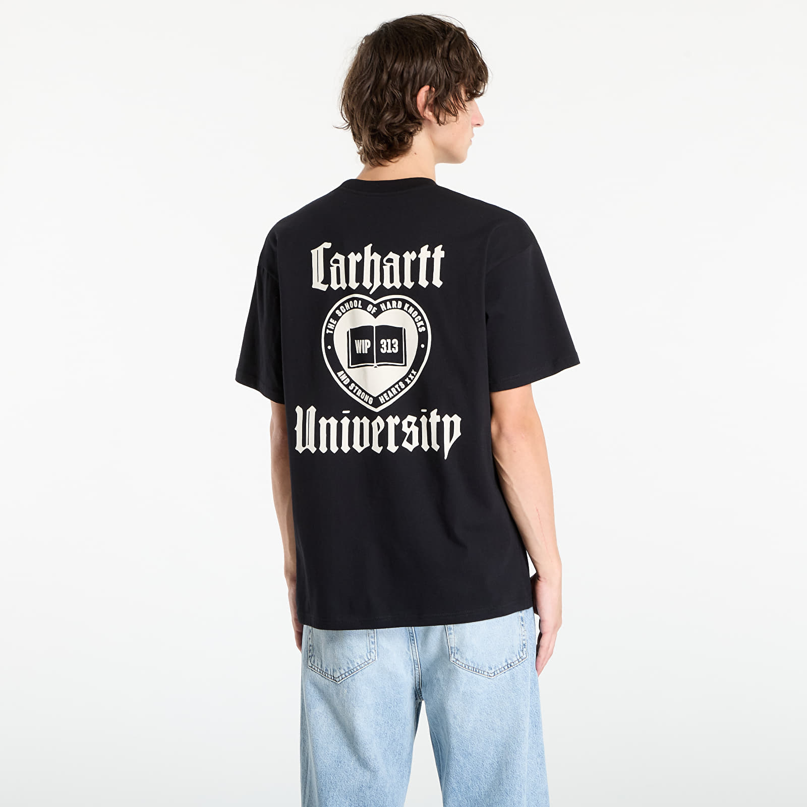 T-shirts de homem Carhartt WIP S/S Schooling T-Shirt UNISEX Black