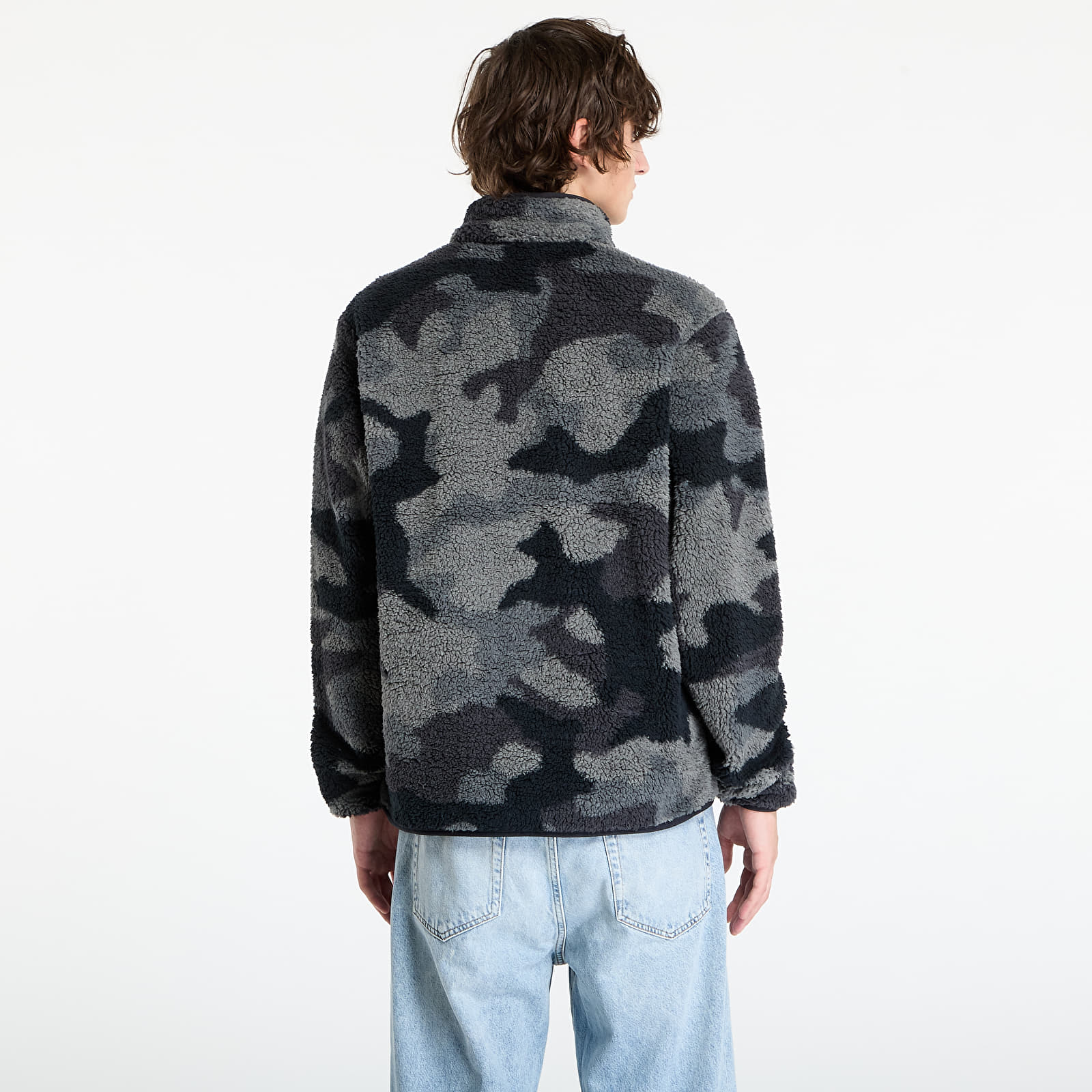 Vīriešu džemperi Columbia Rugged Ridge™ High Pile Half Zip Black Mod Camo