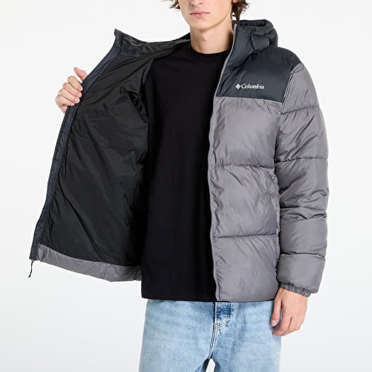 Columbia Puffect™ II Hooded Jacket City Grey/ Black | Queens