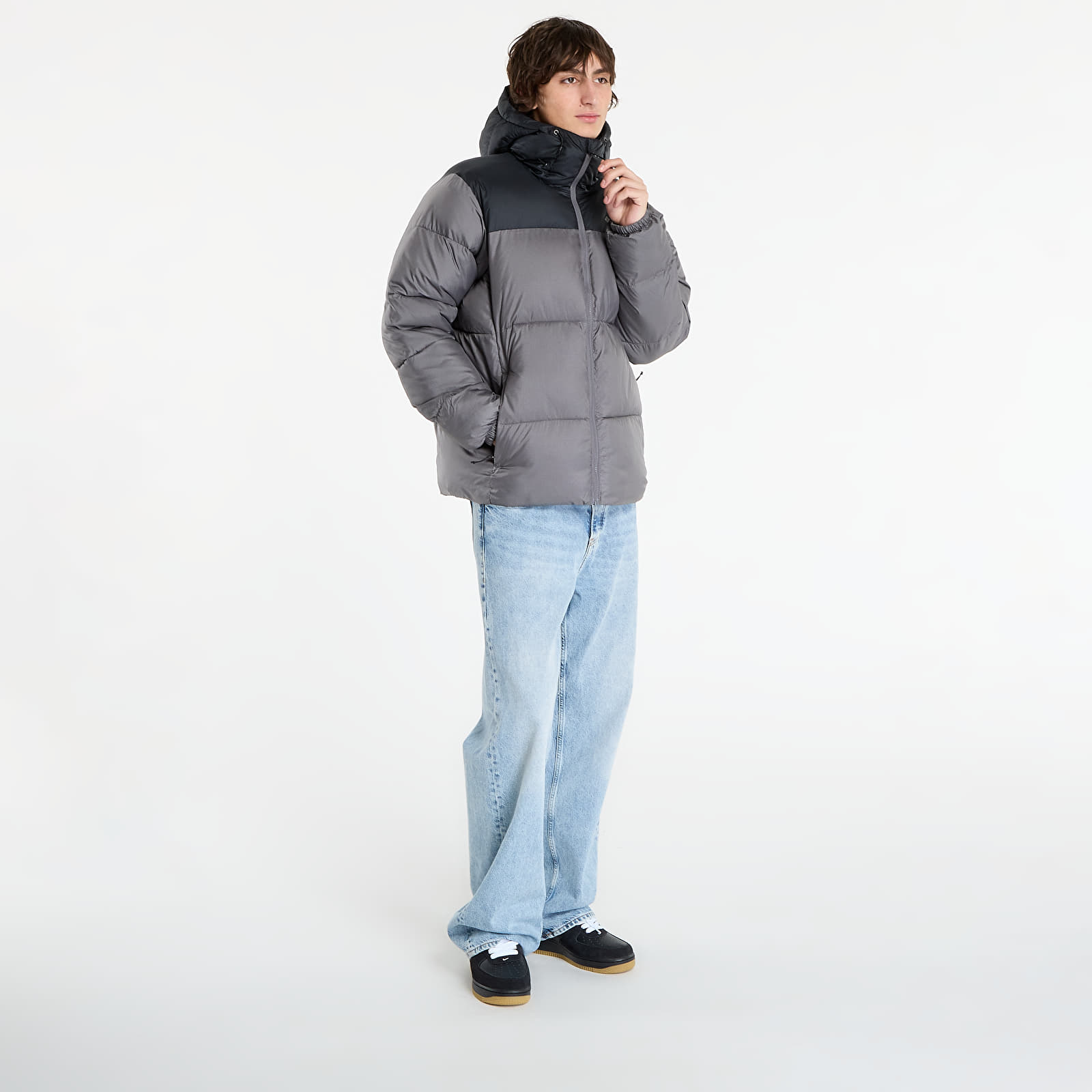 Chaquetas de hombre Columbia Puffect™ II Hooded Jacket City Grey/ Black