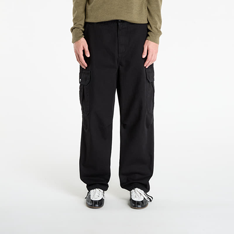 Jeans Carhartt WIP Stanton Cargo Pant Black Stone Washed
