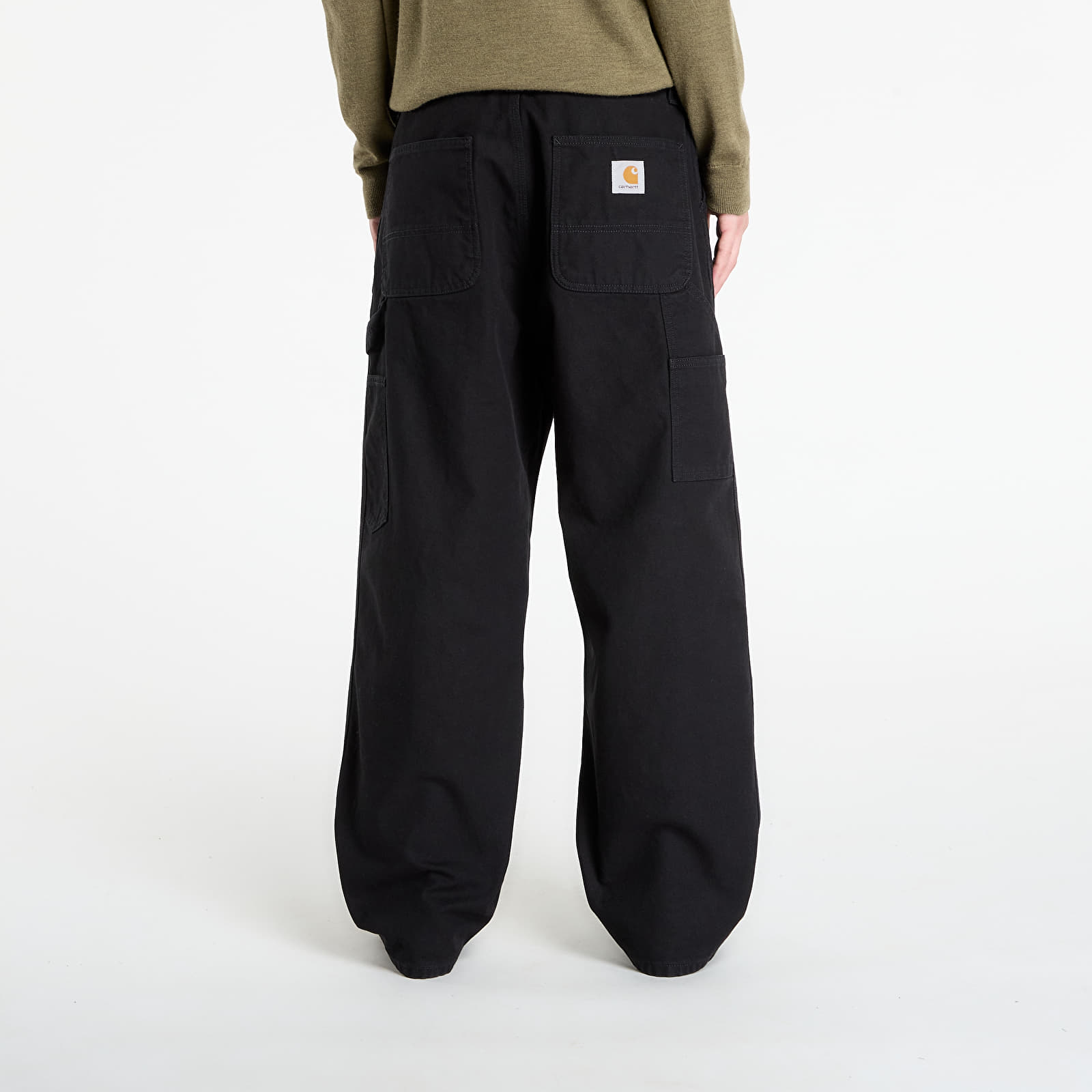 Vīriešu džinsi Carhartt WIP OG Single Knee Pant Black Stone Washed