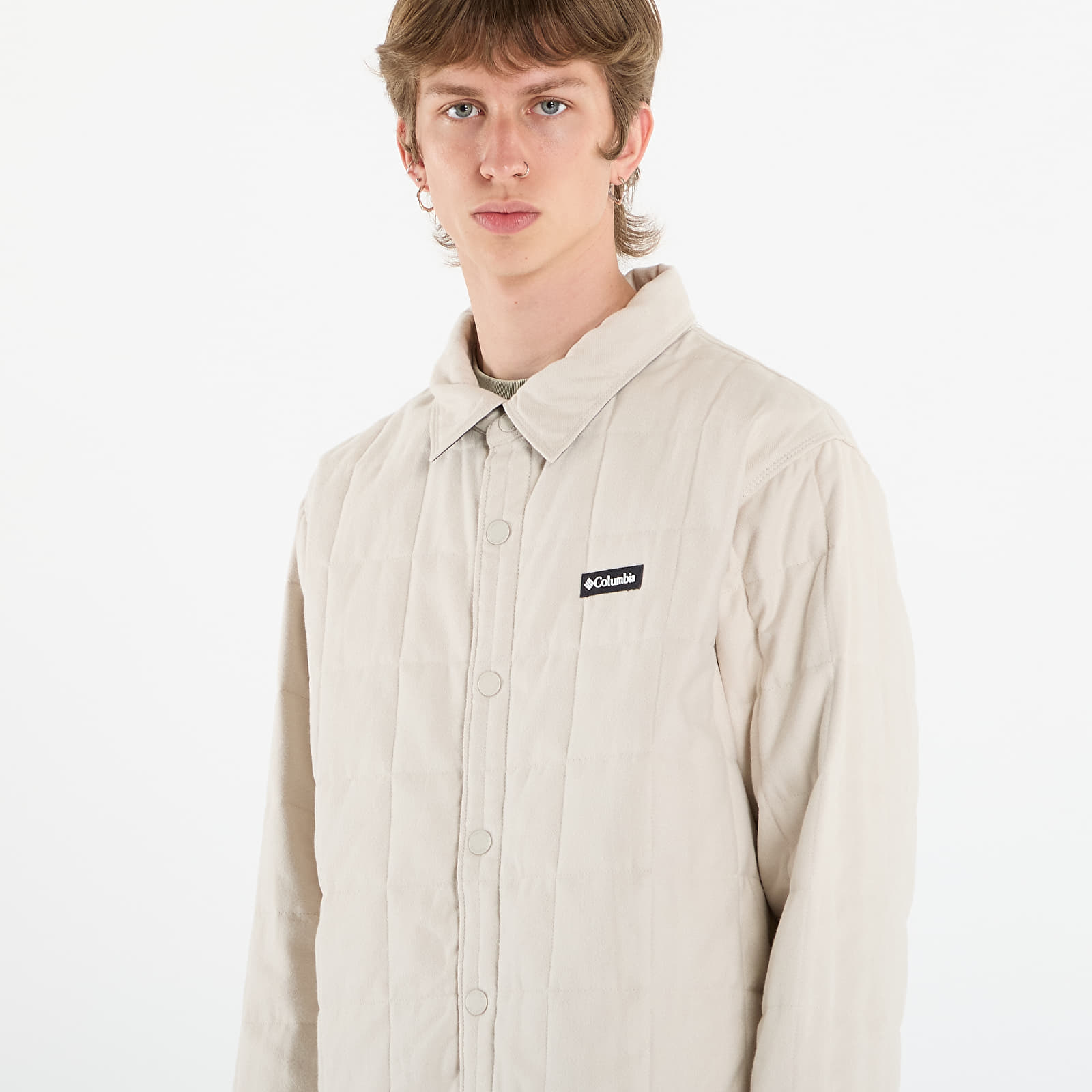 Camisetas de hombre Columbia Landroamerâ„¢ Quilted Shirt Jacket Dark Stone