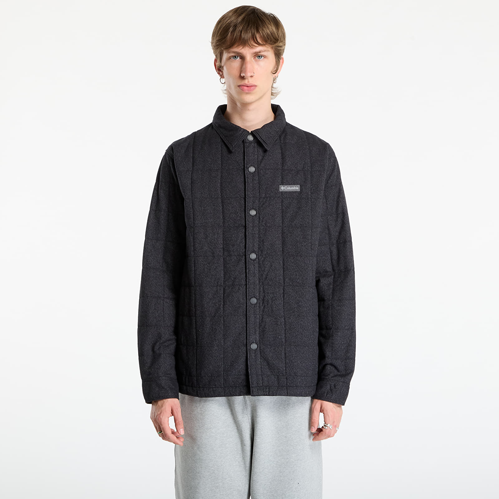 Camisetas de hombre Columbia Landroamerâ„¢ Quilted Shirt Jacket Black
