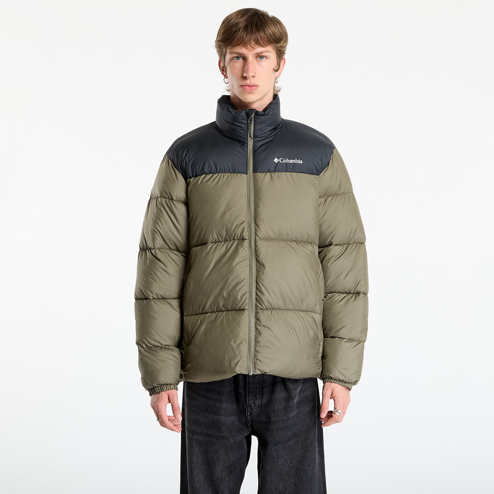 Vīriešu pūra jakas Columbia Puffect™ III Jacket Stone Green/ Black
