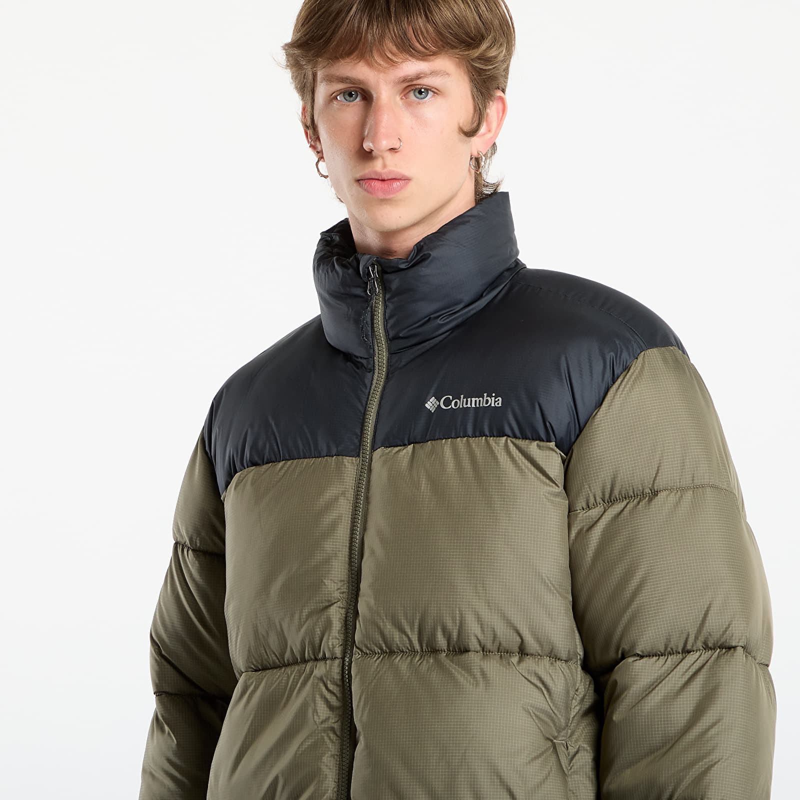 Vīriešu pūra jakas Columbia Puffect™ III Jacket Stone Green/ Black