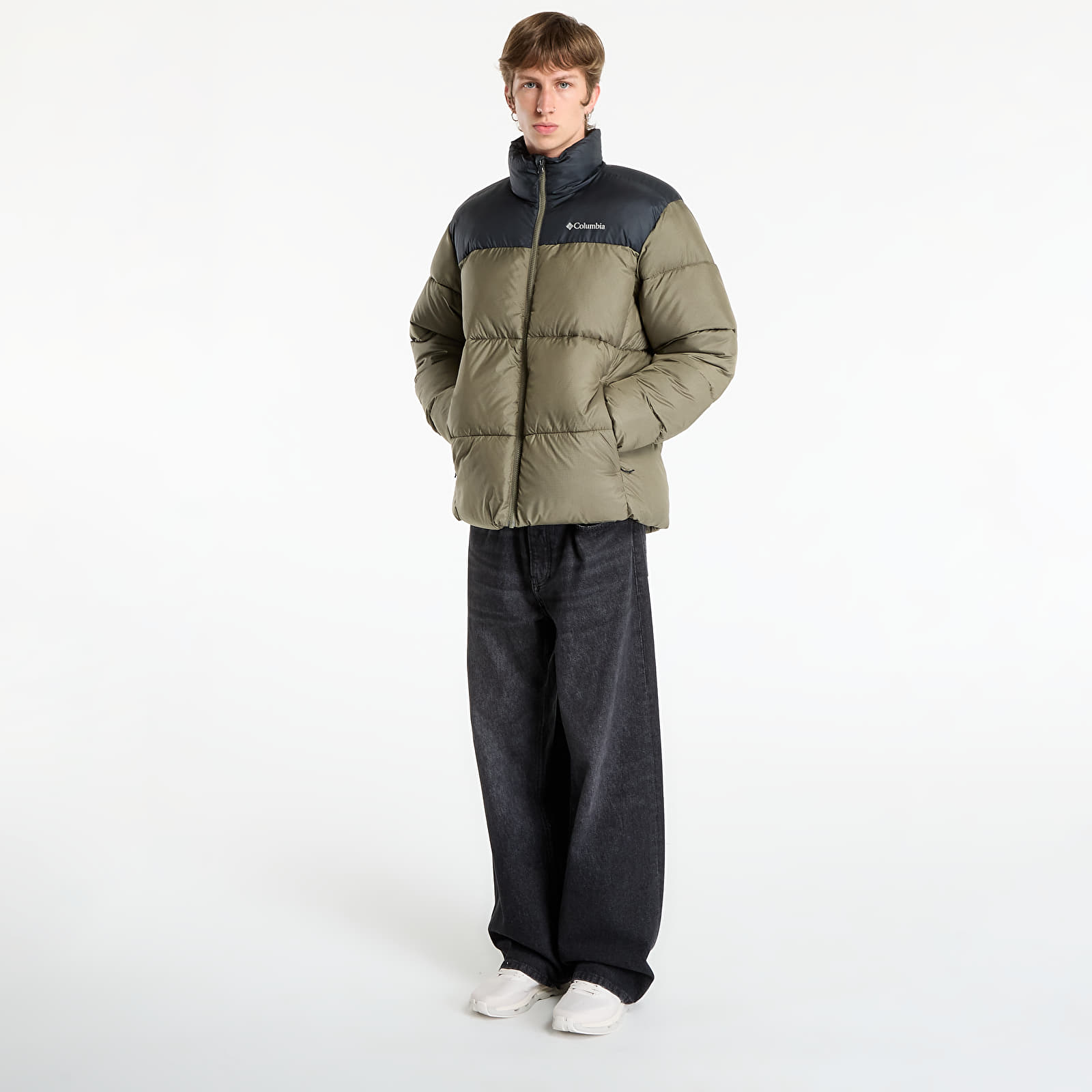 Vīriešu pūra jakas Columbia Puffect™ III Jacket Stone Green/ Black