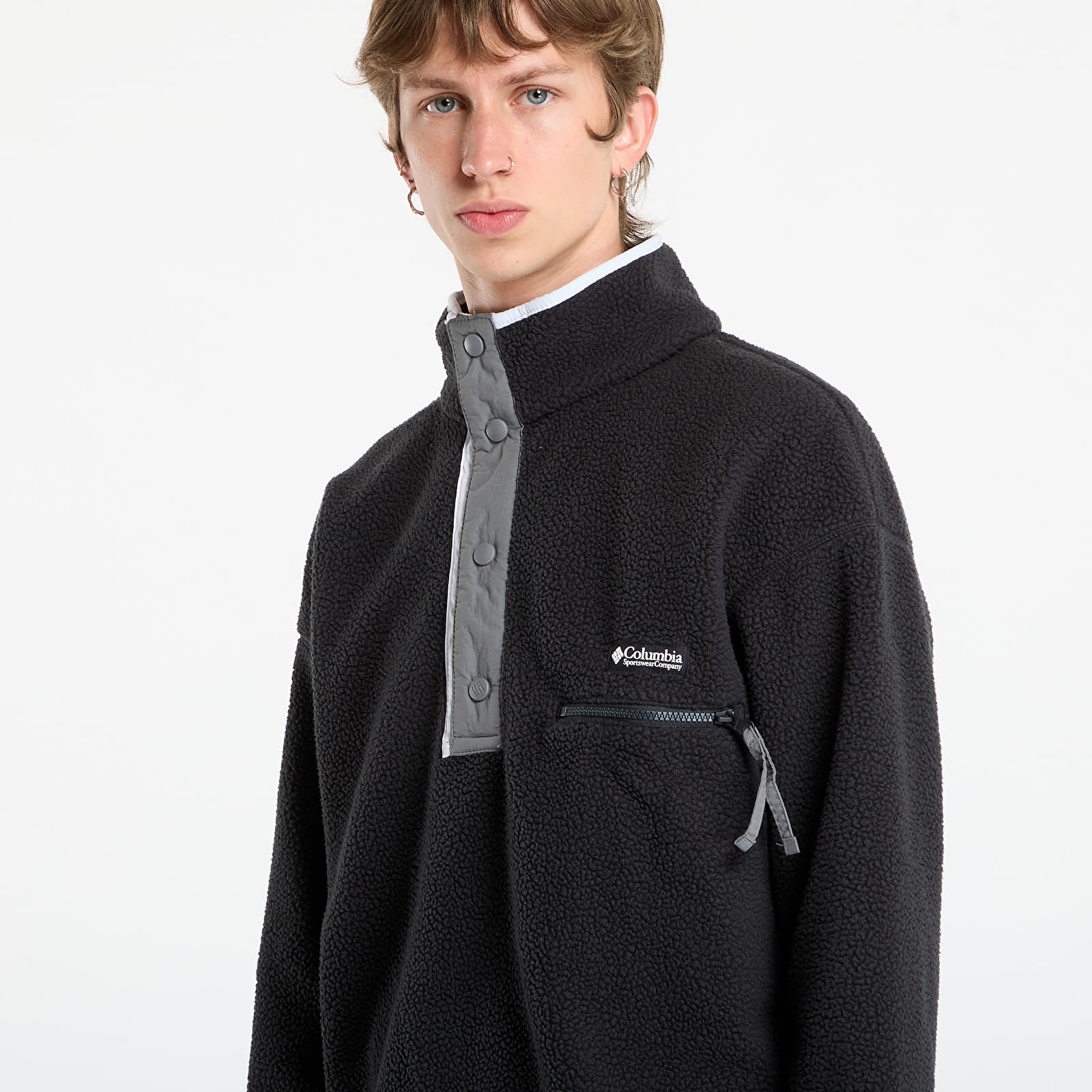 Vīriešu džemperi Columbia Helvetia™ II Half Snap Fleece Black