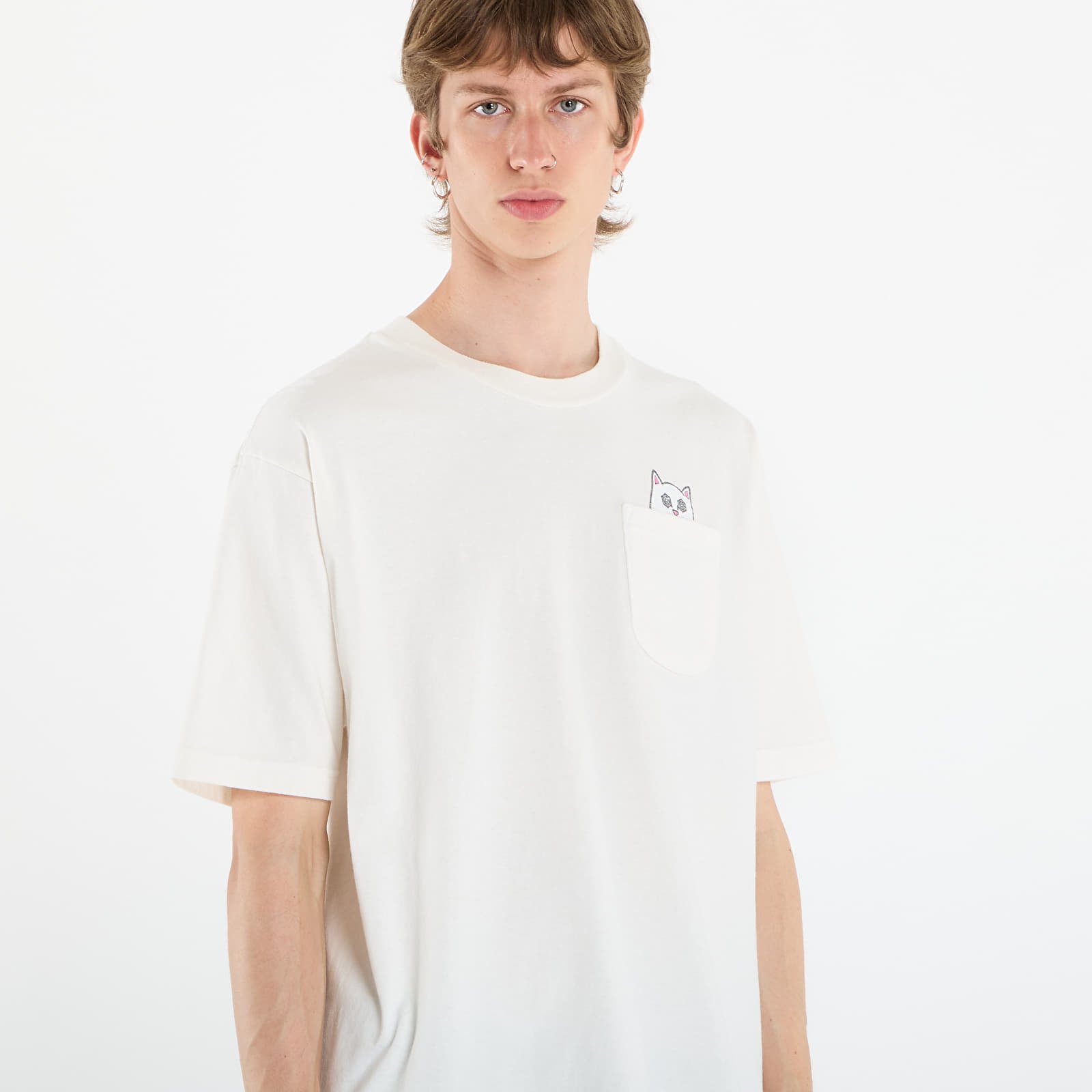 T-shirts homme RIPNDIP Nut Then Bolt Pocket Tee Bone