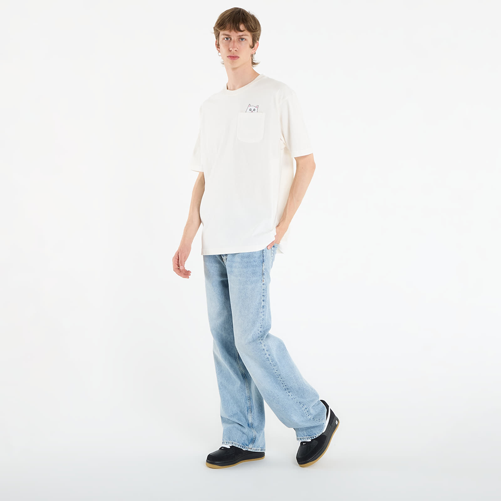 T-shirts homme RIPNDIP Nut Then Bolt Pocket Tee Bone