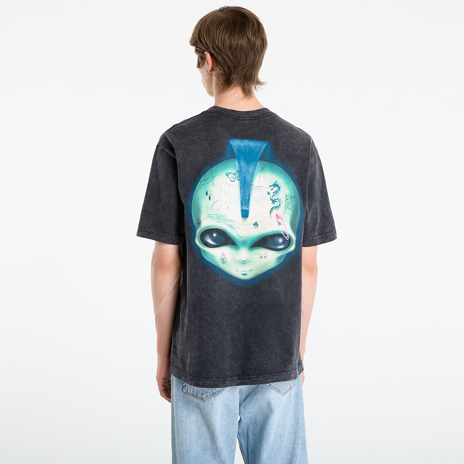 T-shirts homme RIPNDIP Squabble Up Tee Black Vintage Wash