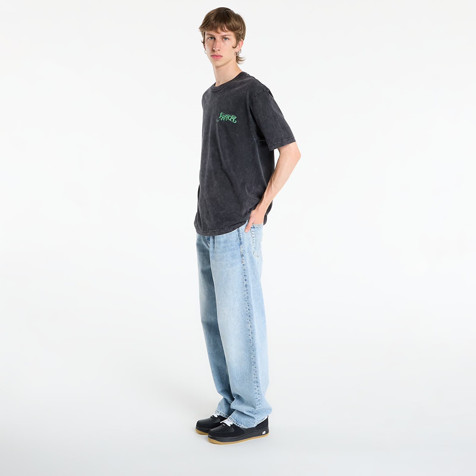T-shirts homme RIPNDIP Squabble Up Tee Black Vintage Wash