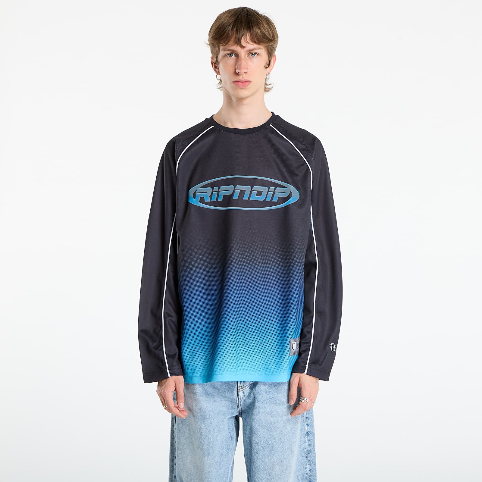 Maglie da uomo RIPNDIP Surround Sound Hockey Jersey Black/ Blue