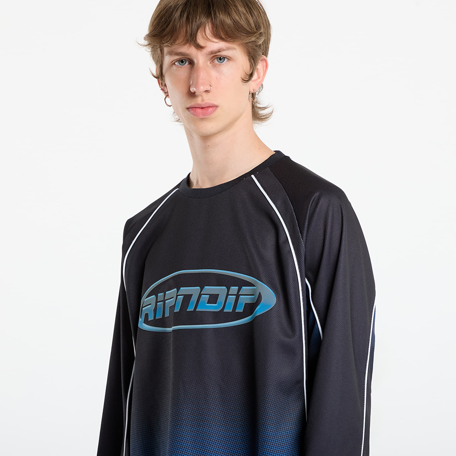 Maglie da uomo RIPNDIP Surround Sound Hockey Jersey Black/ Blue