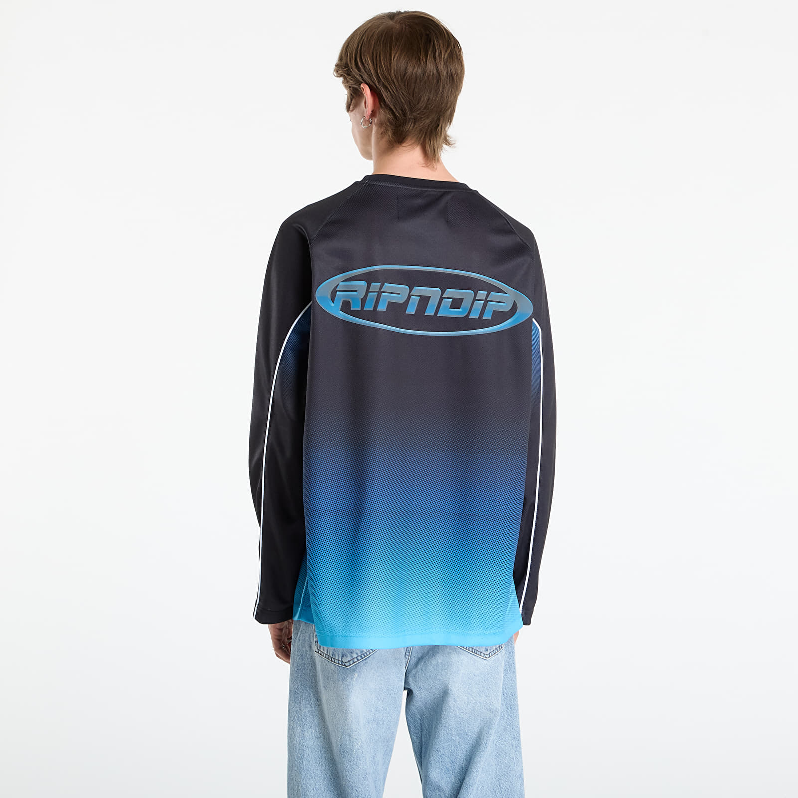 Maglie da uomo RIPNDIP Surround Sound Hockey Jersey Black/ Blue