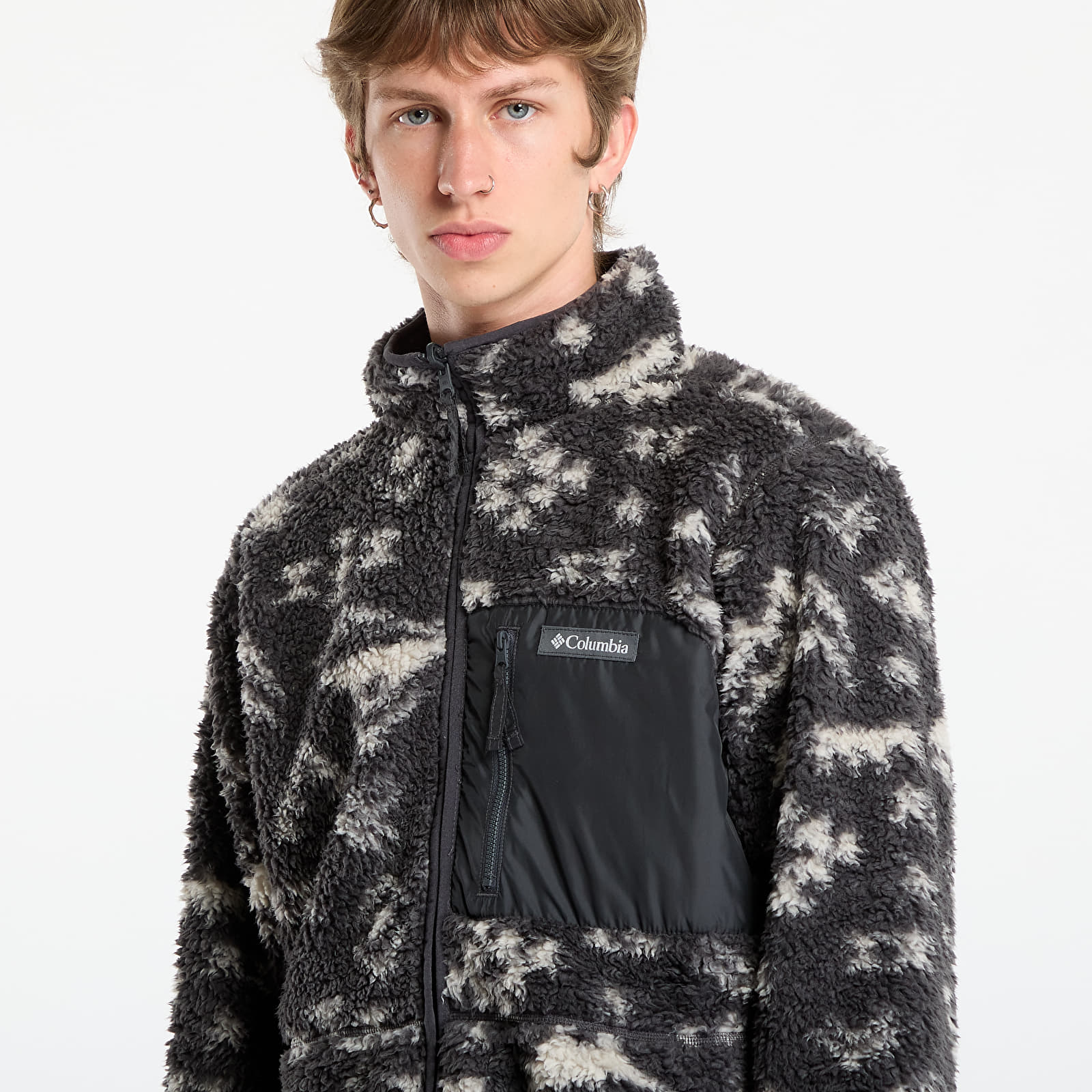 Herren-Sweatshirts Columbia Winter Pass™ Reversible Fleece Shark/ Peaked Tonal